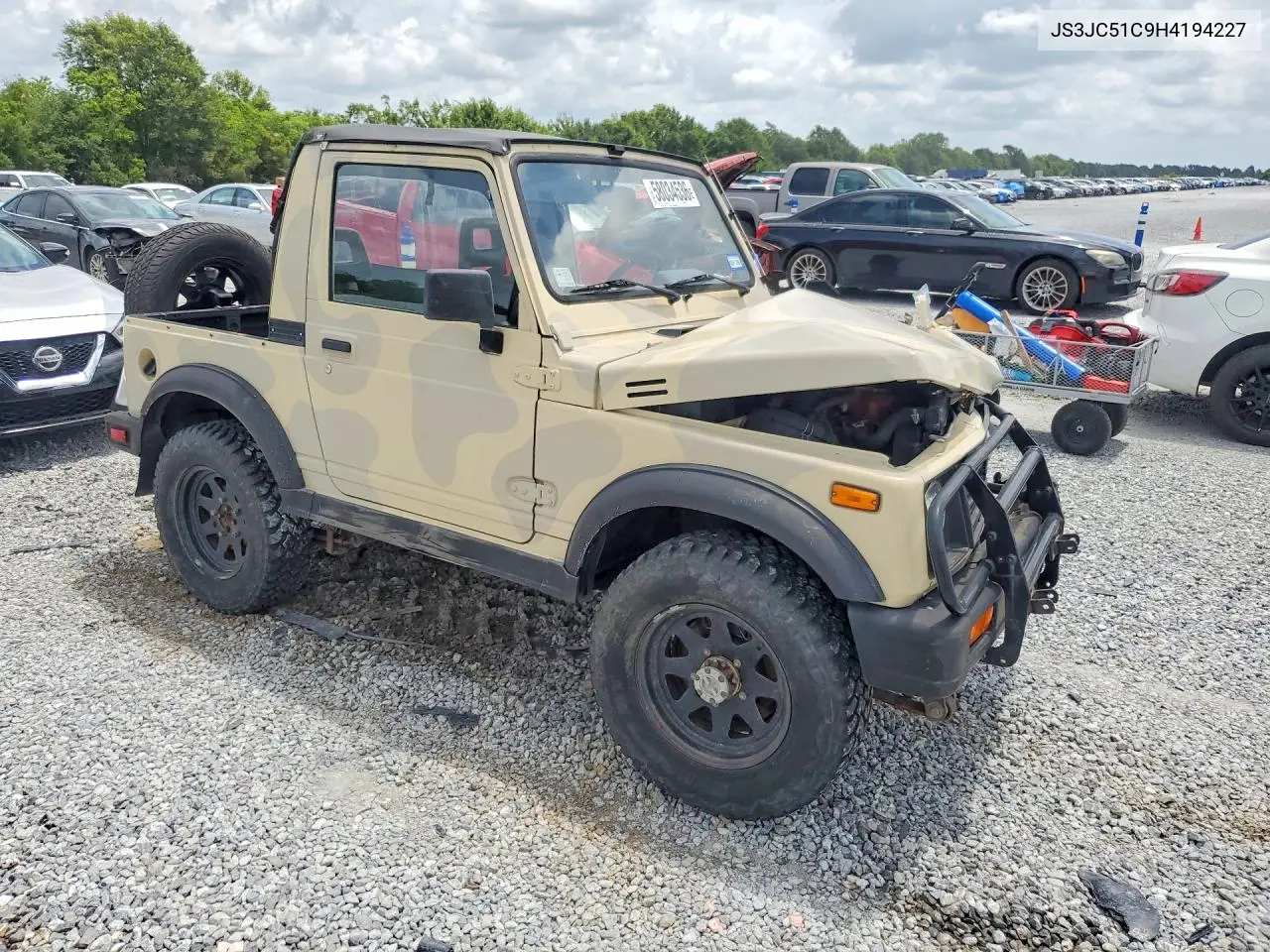 1987 Suzuki Samurai VIN: JS3JC51C9H4194227 Lot: 58034536