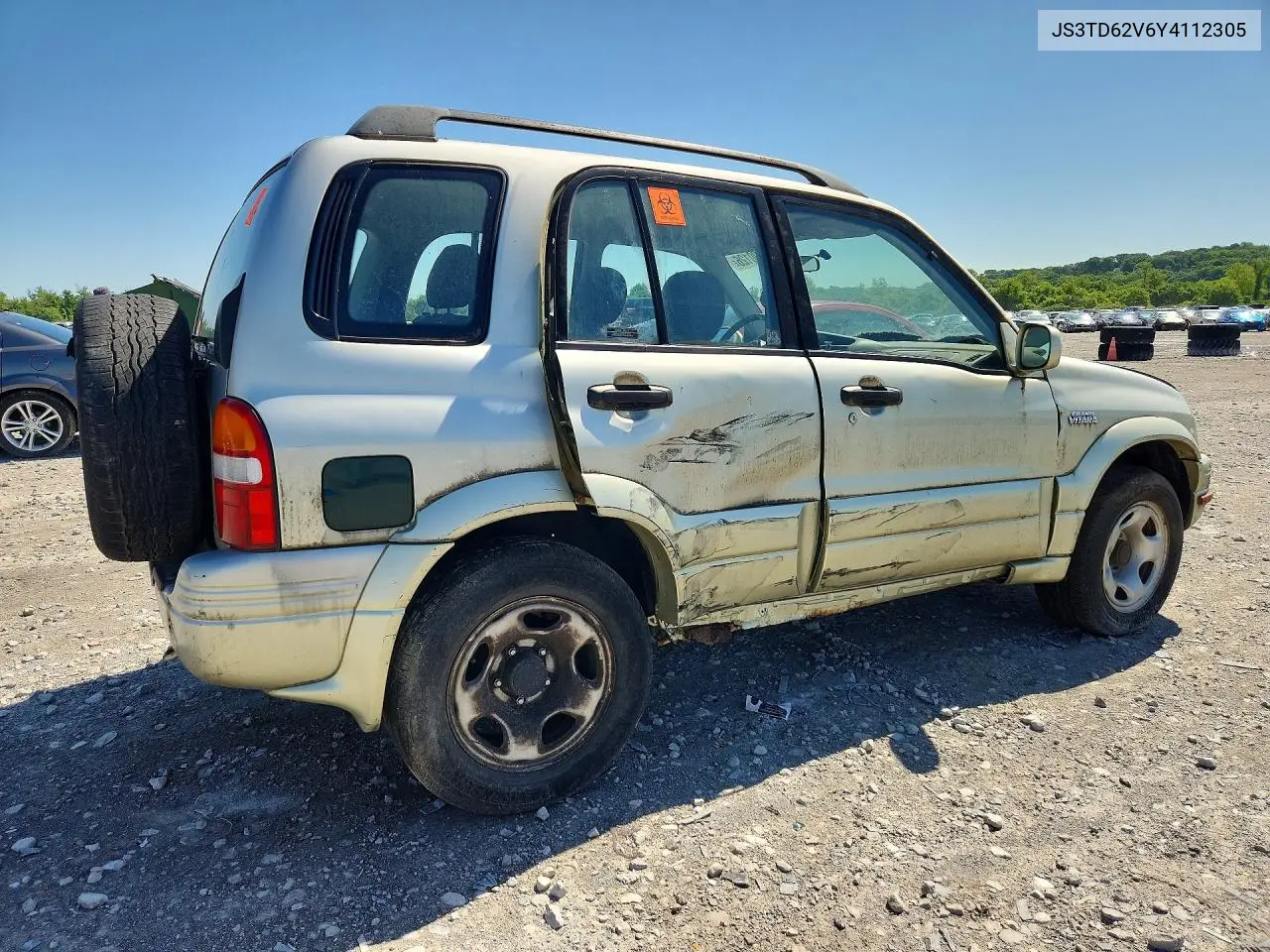 2000 Suzuki Grand Vitara Jlx Limited VIN: JS3TD62V6Y4112305 Lot: 51990126