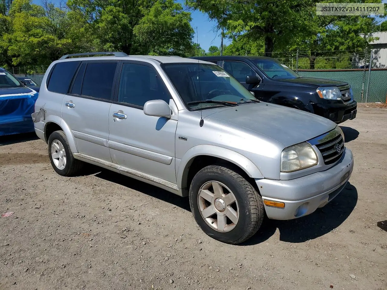 2001 Suzuki Grand Vitara Xl7 Touring VIN: JS3TX92V314111207 Lot: 51495046