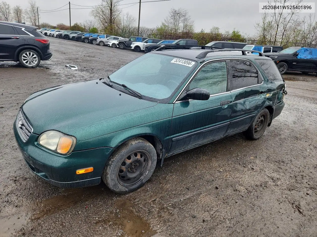 2002 Suzuki Esteem Gl VIN: JS2GB41W525401896 Lot: 52413096