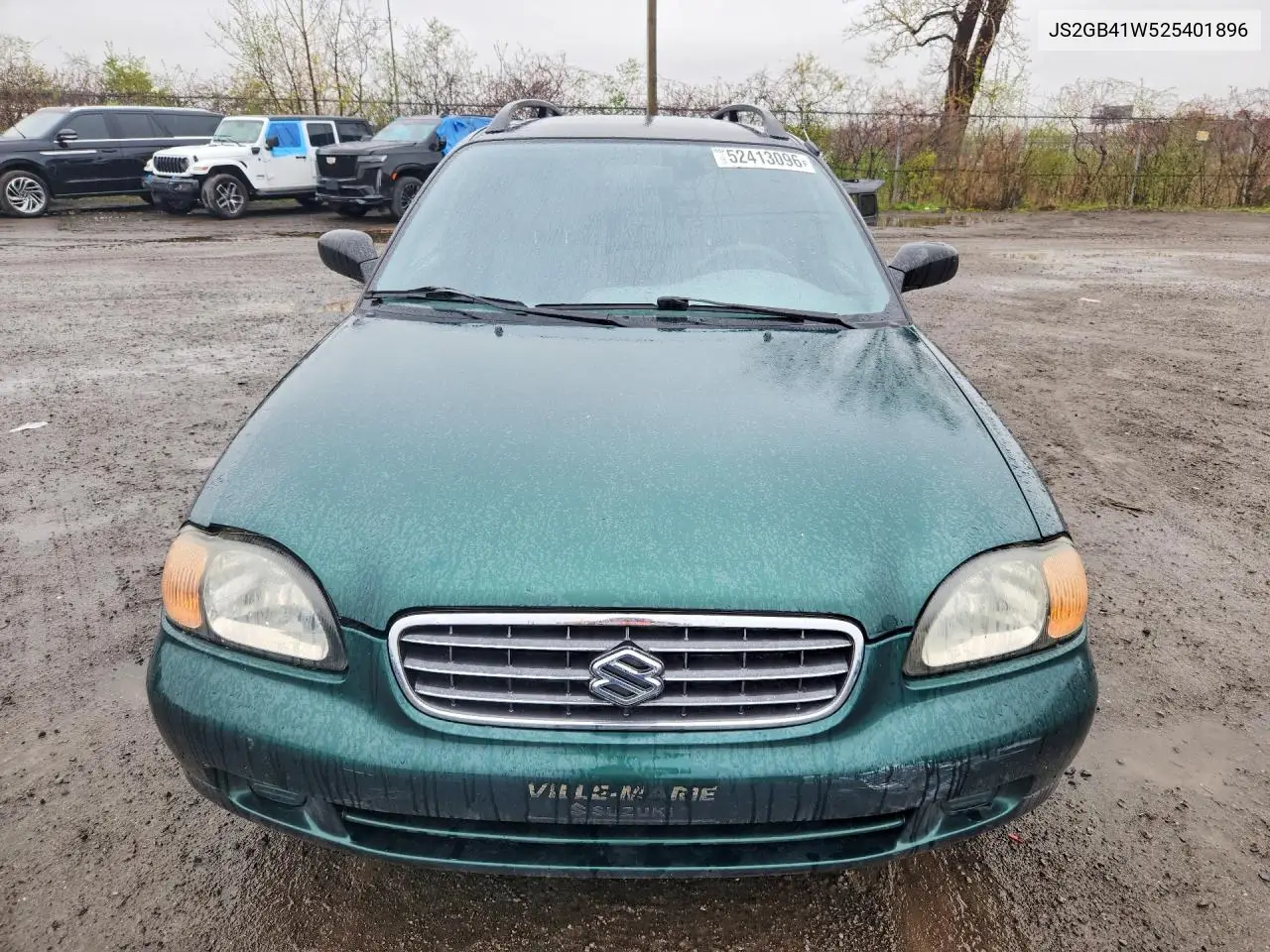 2002 Suzuki Esteem Gl VIN: JS2GB41W525401896 Lot: 52413096