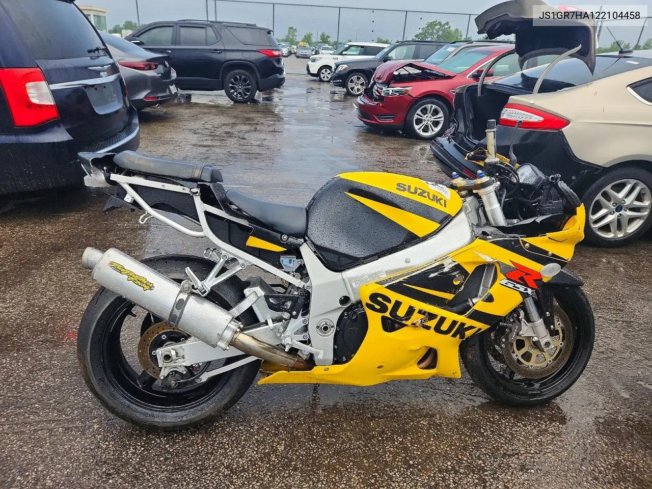 2002 Suzuki Gsx-R750 VIN: JS1GR7HA122104458 Lot: 54186956