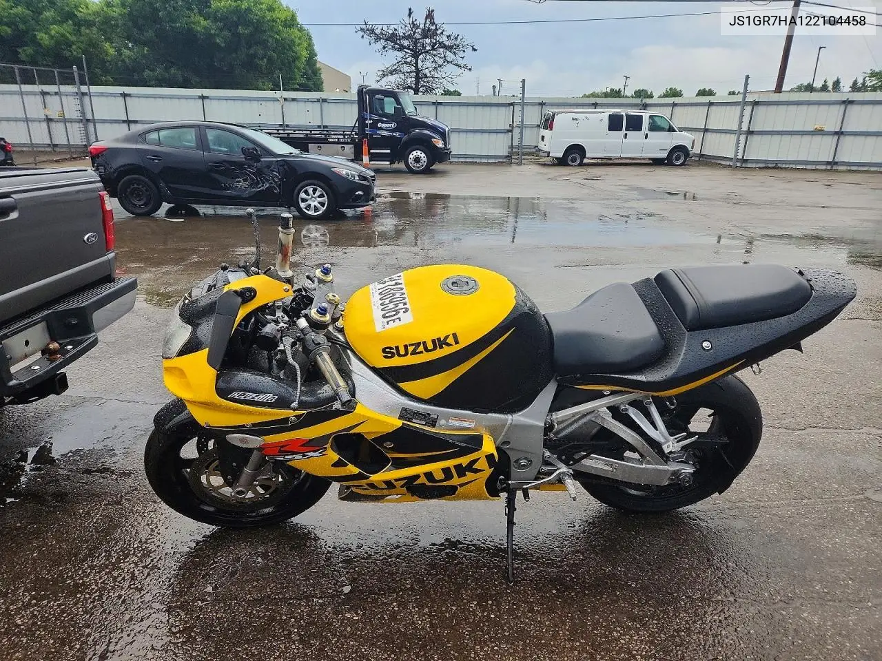 2002 Suzuki Gsx-R750 VIN: JS1GR7HA122104458 Lot: 54186956
