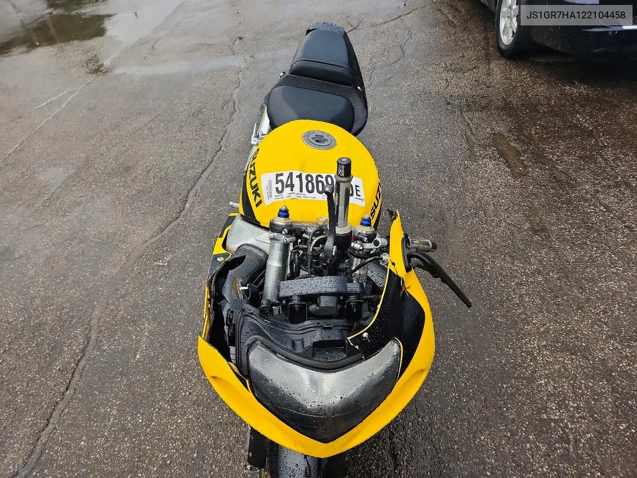 2002 Suzuki Gsx-R750 VIN: JS1GR7HA122104458 Lot: 54186956