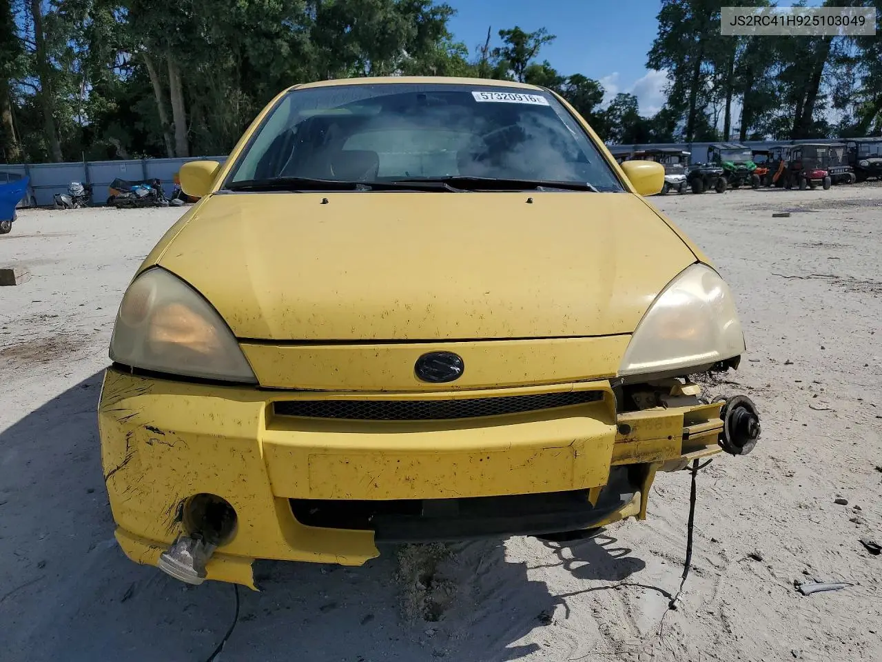 2002 Suzuki Aerio Sx VIN: JS2RC41H925103049 Lot: 57320916