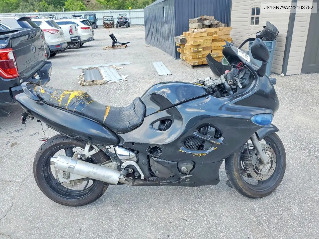 2002 Suzuki Gsx600 F VIN: JS1GN79A422103752 Lot: 59600416