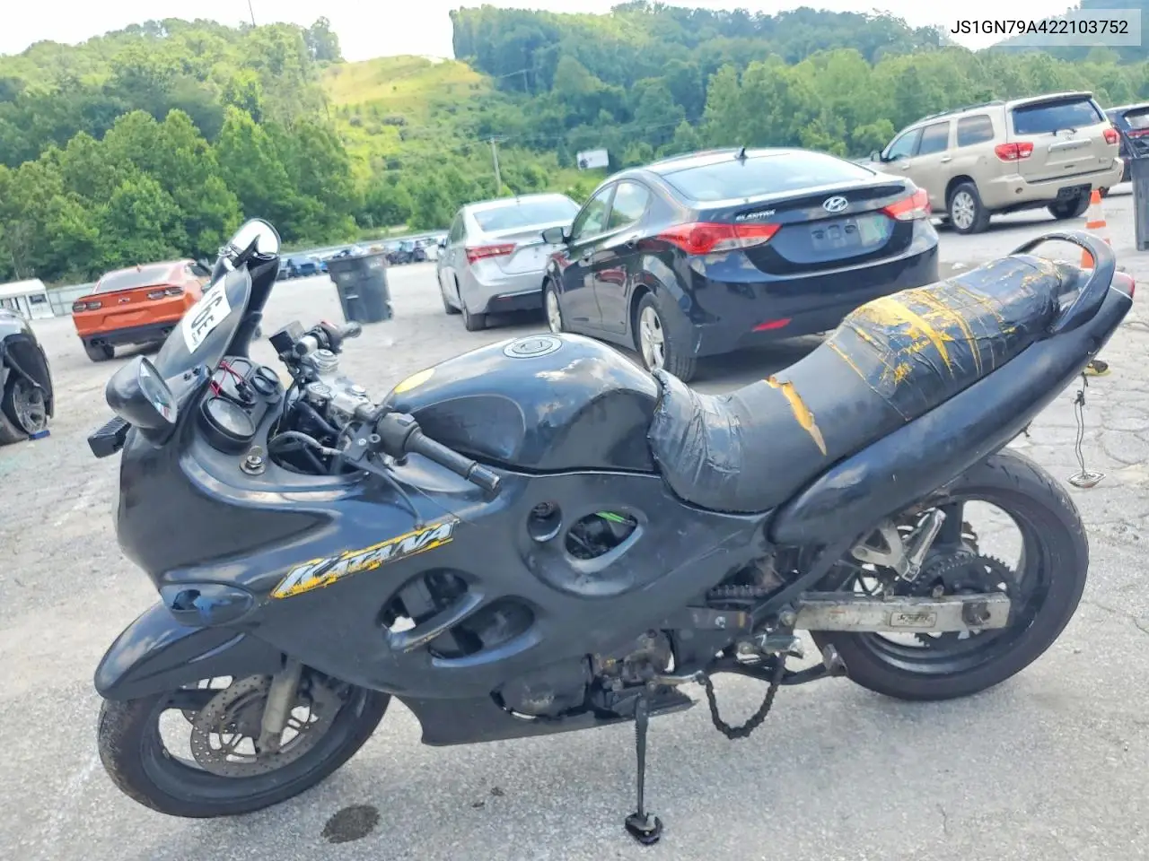 2002 Suzuki Gsx600 F VIN: JS1GN79A422103752 Lot: 59600416