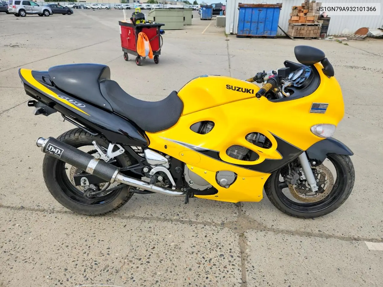 2003 Suzuki Gsx600 F VIN: JS1GN79A932101366 Lot: 49315286