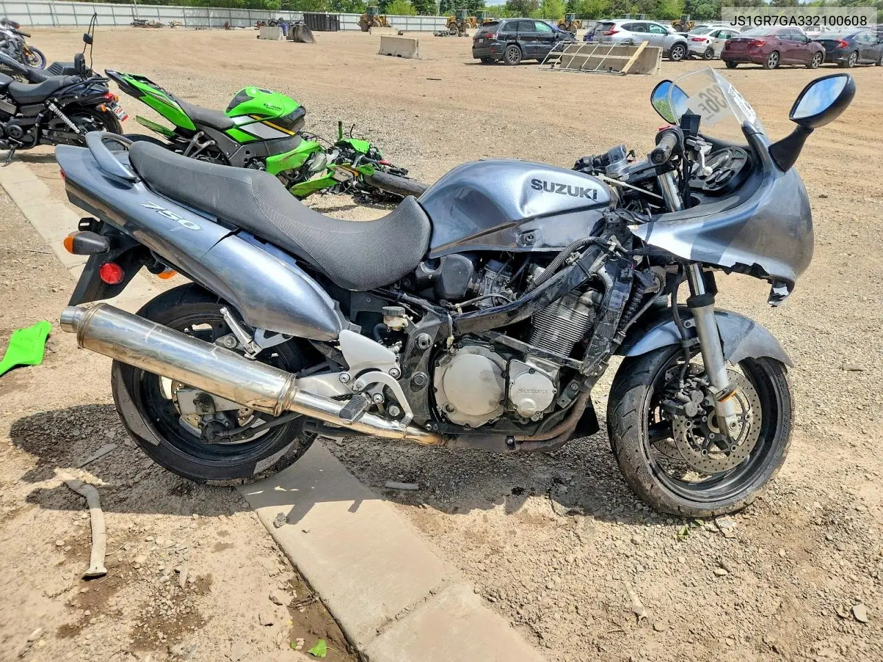 2003 Suzuki Gsx750 F VIN: JS1GR7GA332100608 Lot: 54186836