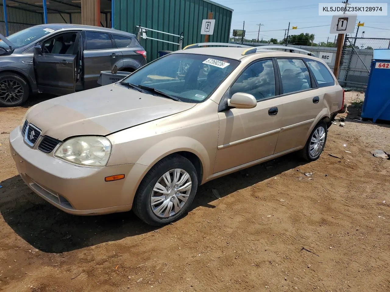 2005 Suzuki Forenza 4D VIN: KL5JD86Z35K128974 Lot: 57269226