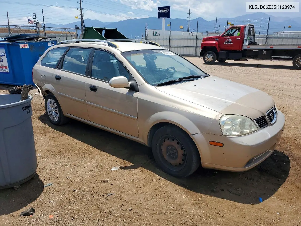 2005 Suzuki Forenza 4D VIN: KL5JD86Z35K128974 Lot: 57269226