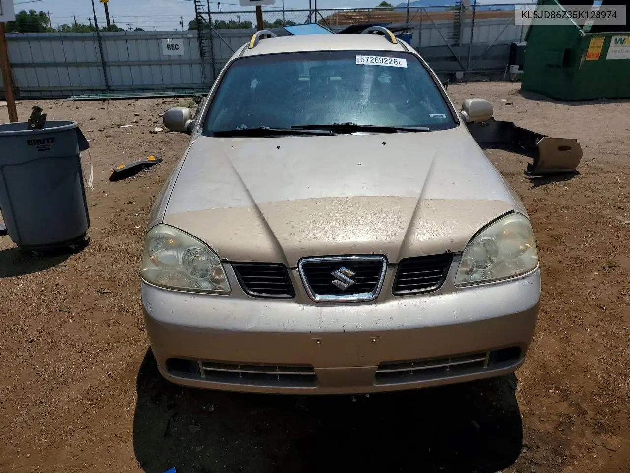 2005 Suzuki Forenza 4D VIN: KL5JD86Z35K128974 Lot: 57269226