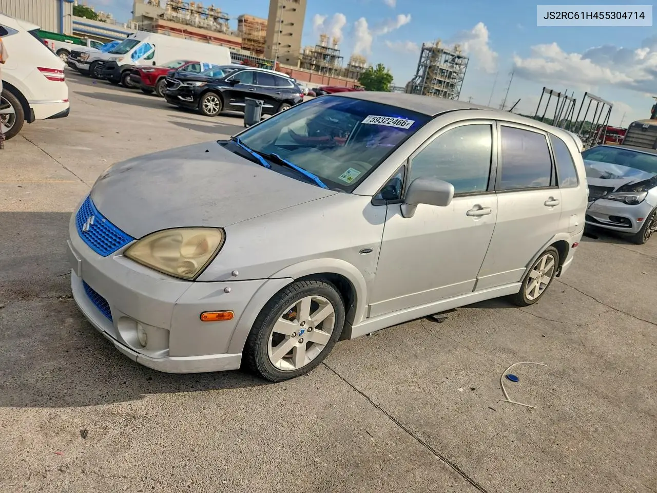 2005 Suzuki Aerio Sx VIN: JS2RC61H455304714 Lot: 59322466