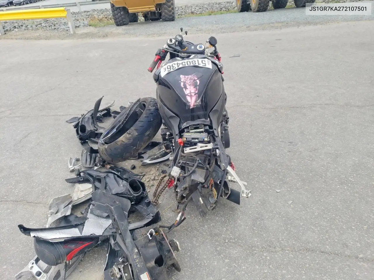 2007 Suzuki Gsx-R750 VIN: JS1GR7KA272107501 Lot: 51805436