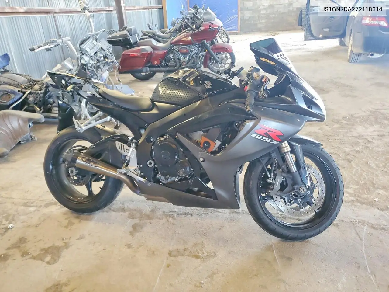 2007 Suzuki Gsx-R600 VIN: JS1GN7DA272118314 Lot: 55620726