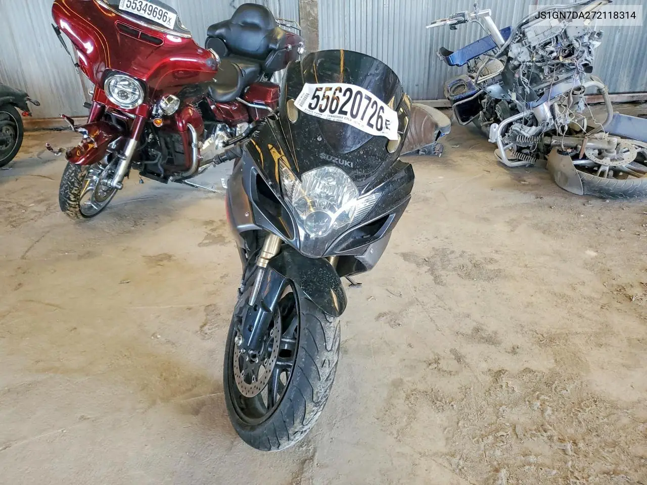 2007 Suzuki Gsx-R600 VIN: JS1GN7DA272118314 Lot: 55620726