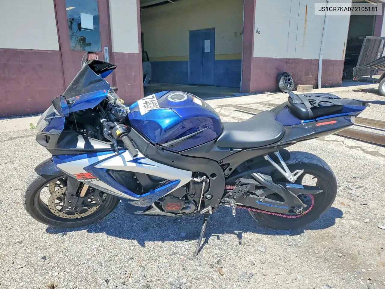 2007 Suzuki Gsx-R750 VIN: JS1GR7KA072105181 Lot: 56748306