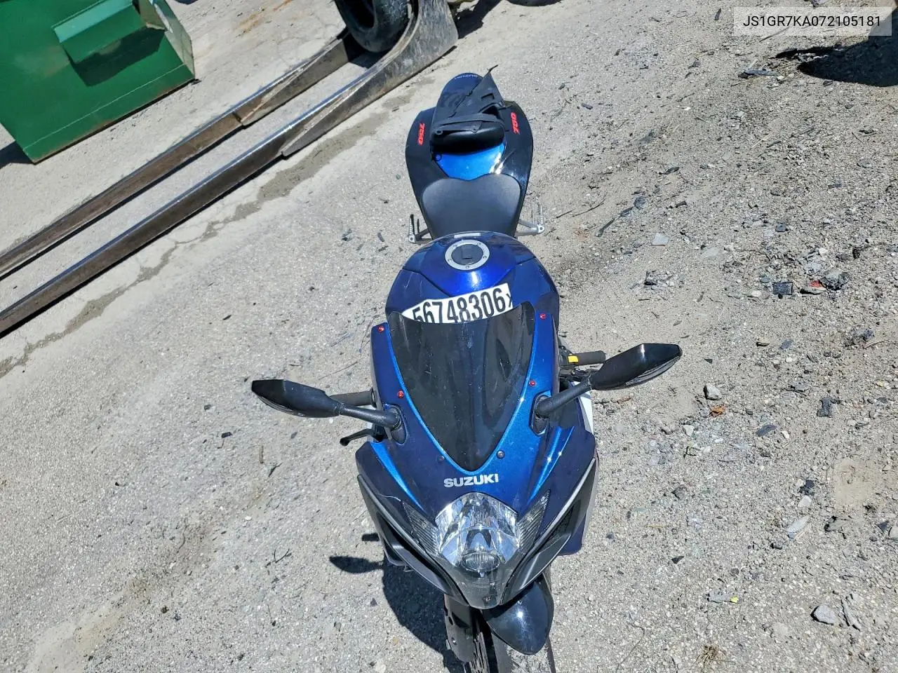 2007 Suzuki Gsx-R750 VIN: JS1GR7KA072105181 Lot: 56748306