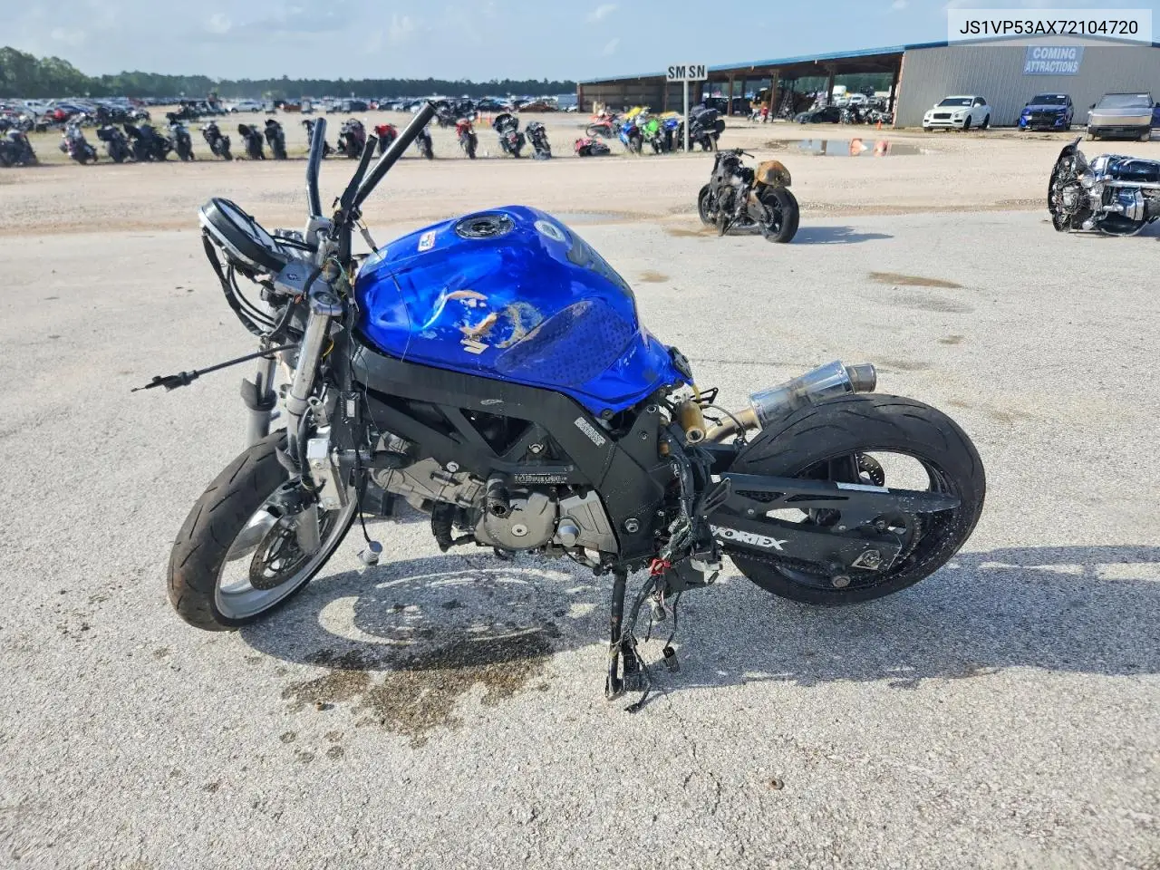 2007 Suzuki Sv650 VIN: JS1VP53AX72104720 Lot: 61154216