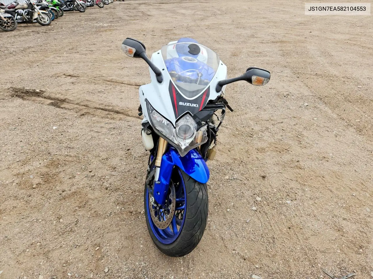 2008 Suzuki Gsx-R600 VIN: JS1GN7EA582104553 Lot: 53002606