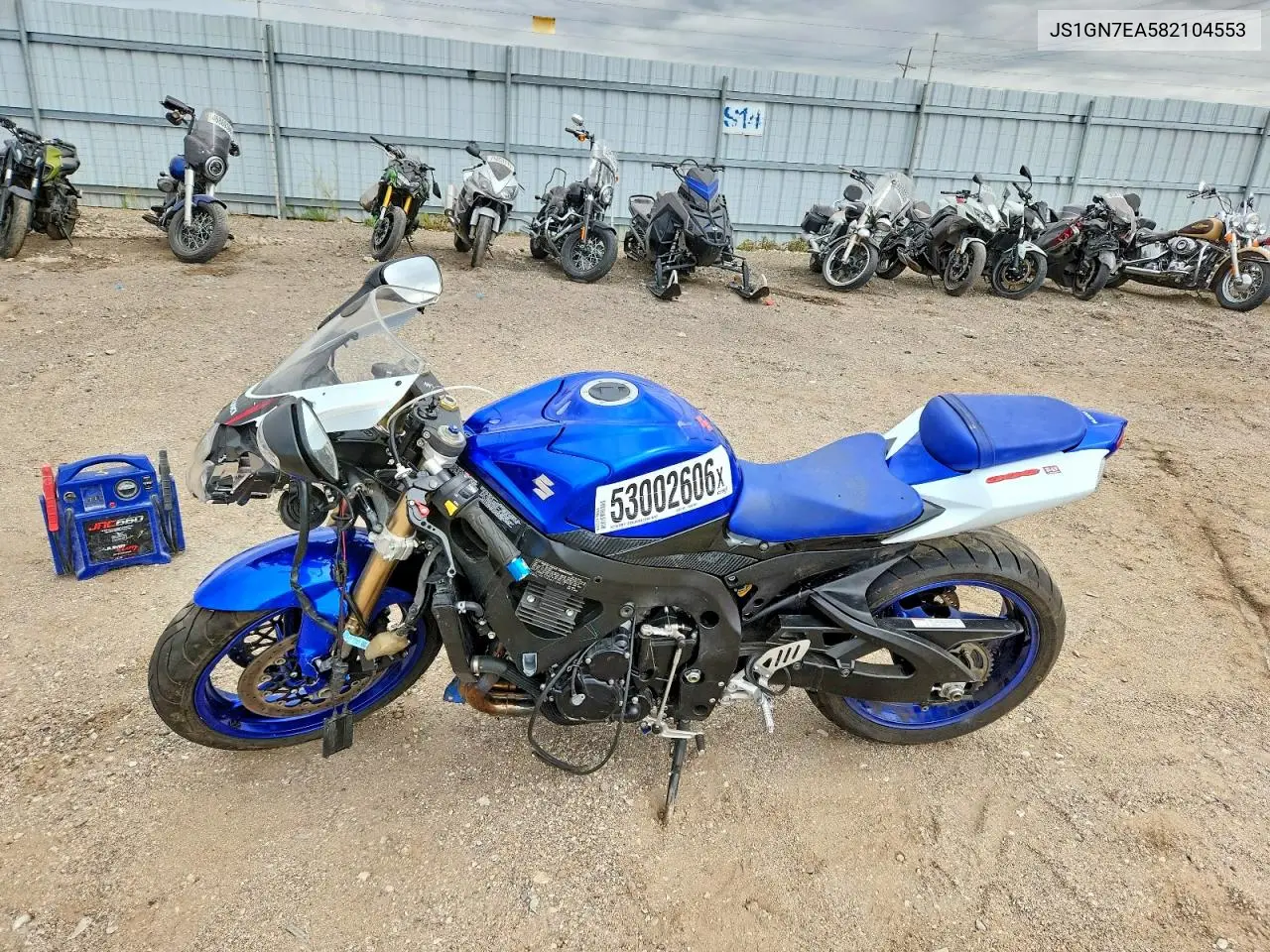 2008 Suzuki Gsx-R600 VIN: JS1GN7EA582104553 Lot: 53002606