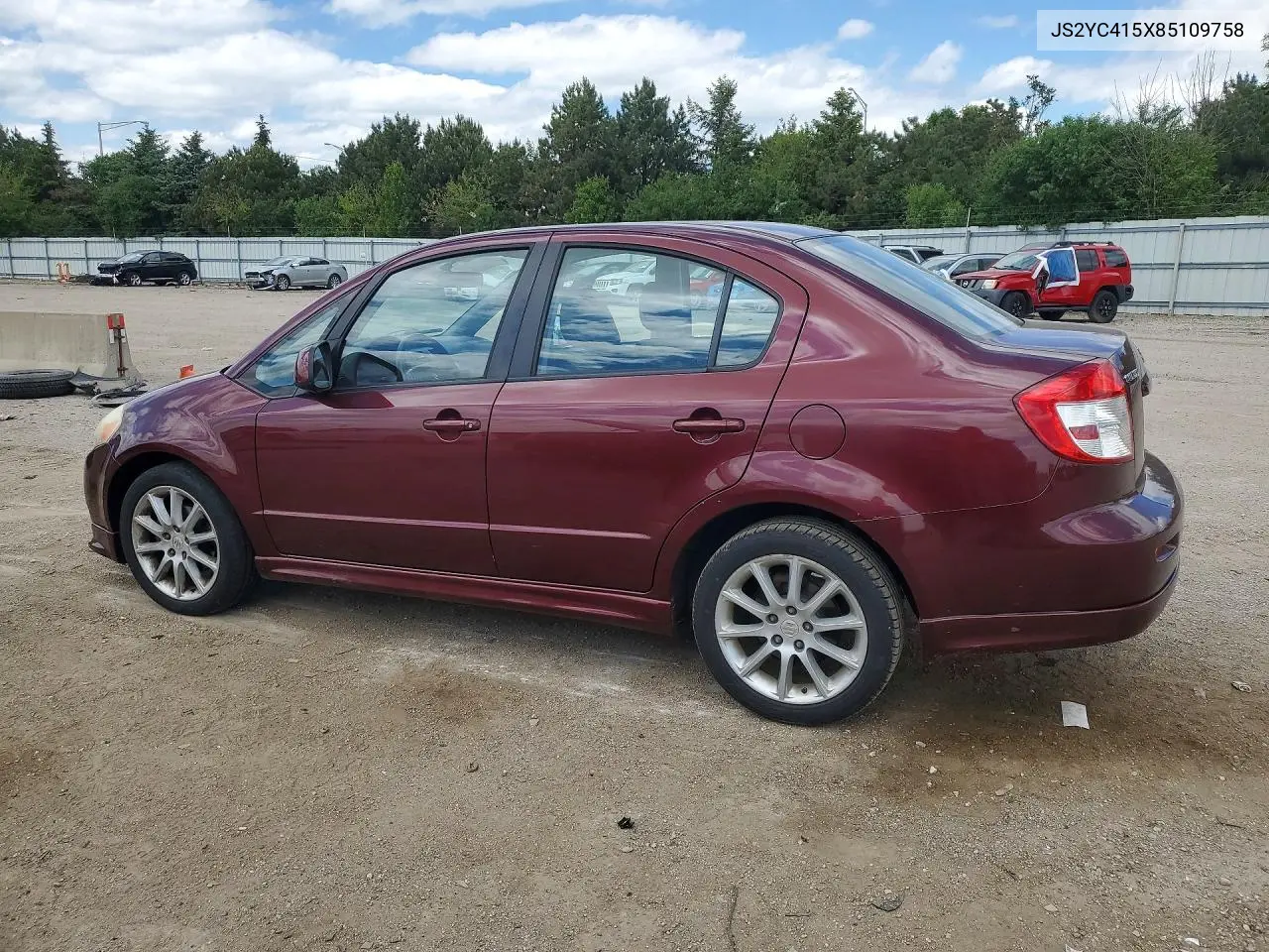 2008 Suzuki Sx4 Convenience VIN: JS2YC415X85109758 Lot: 54144246