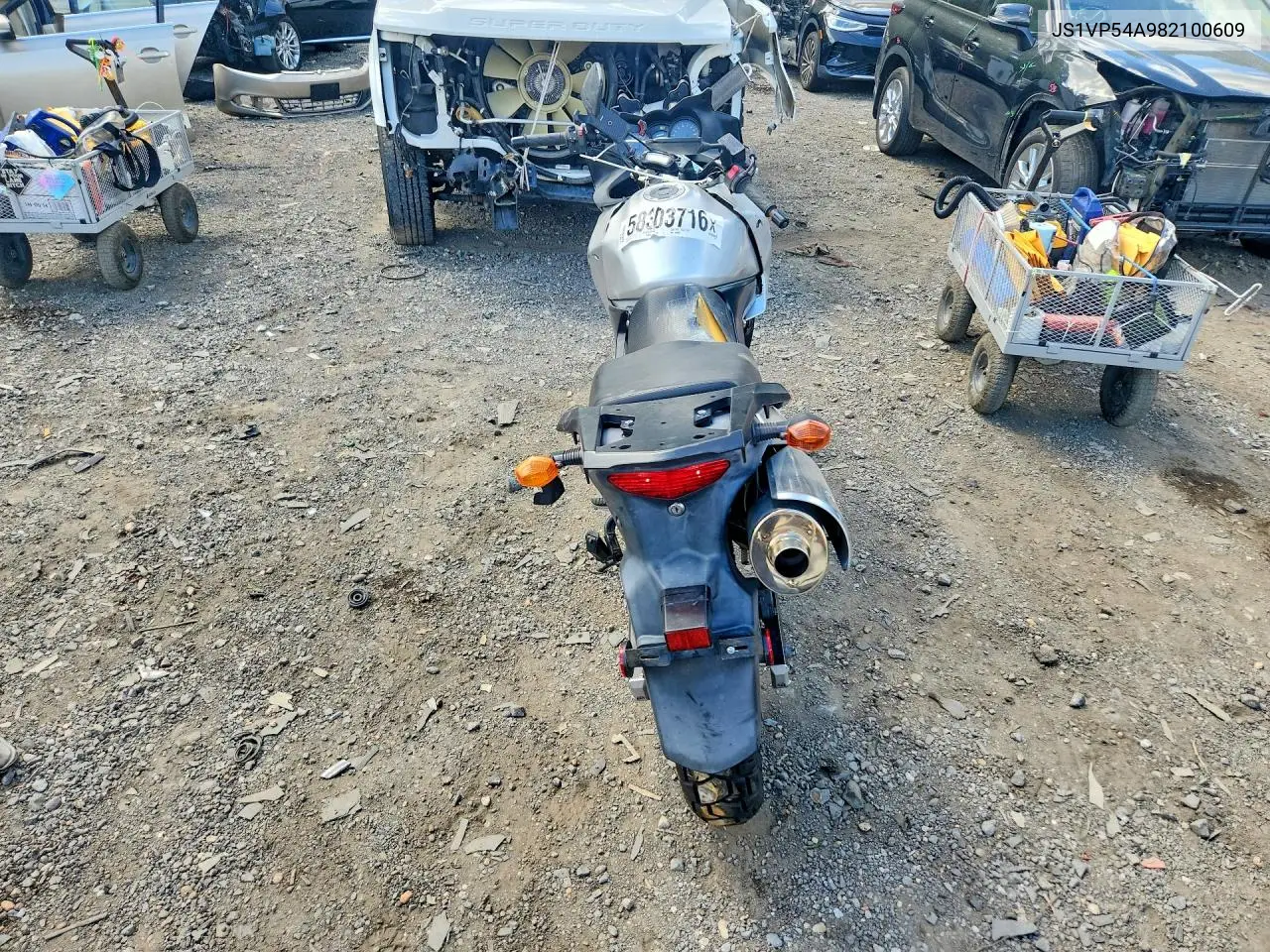 2008 Suzuki Dl650 VIN: JS1VP54A982100609 Lot: 58303716