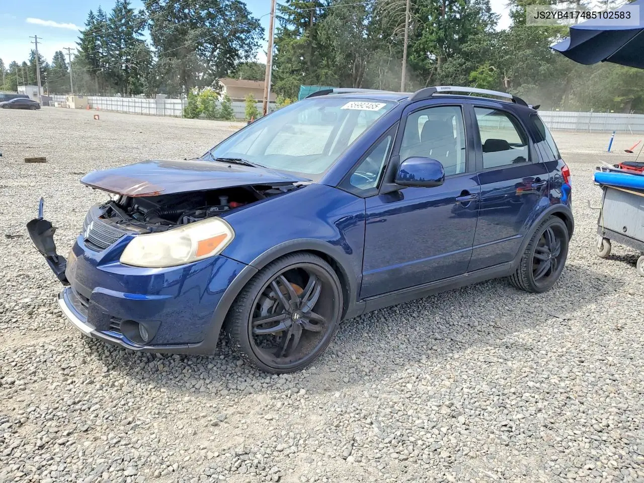 2008 Suzuki Sx4 Touring VIN: JS2YB417485102583 Lot: 85992485