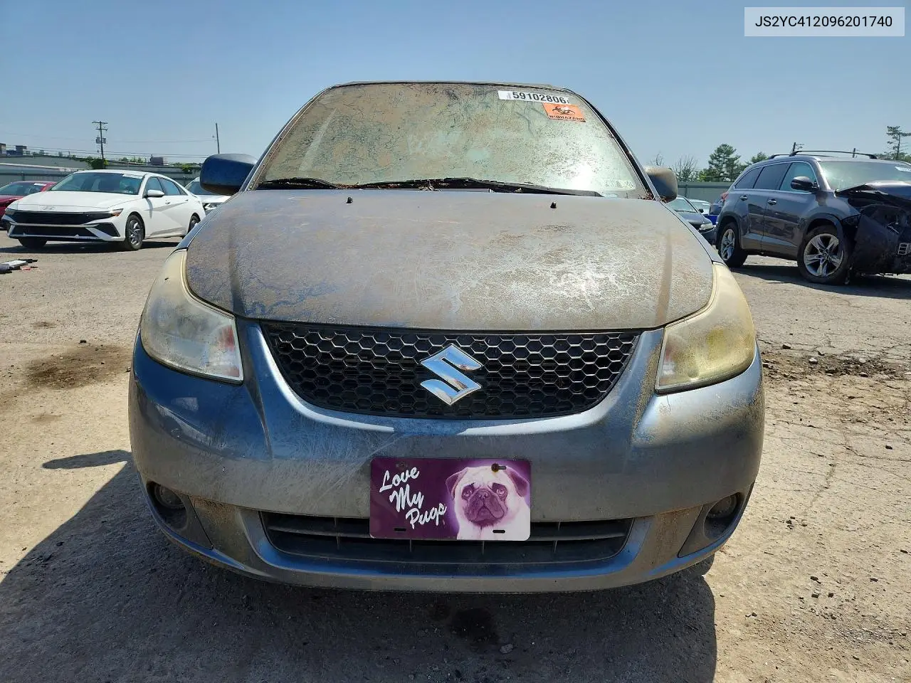 2009 Suzuki Sx4 VIN: JS2YC412096201740 Lot: 59102806
