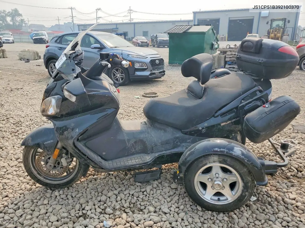 2009 Suzuki An650 A VIN: JS1CP51B392100370 Lot: 60859156