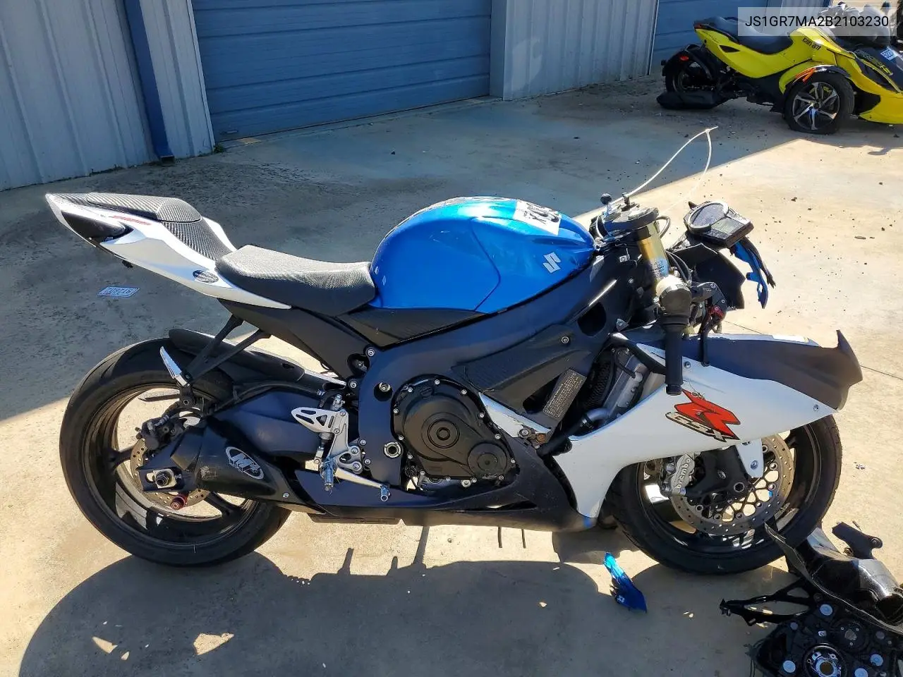2011 Suzuki Gsx750 VIN: JS1GR7MA2B2103230 Lot: 56207256