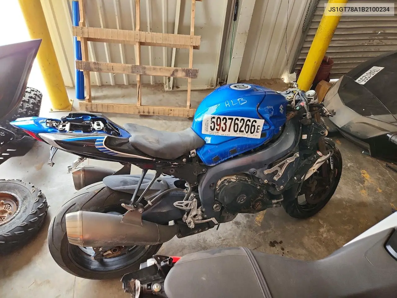2011 Suzuki Gsx-R1000 VIN: JS1GT78A1B2100234 Lot: 59376266