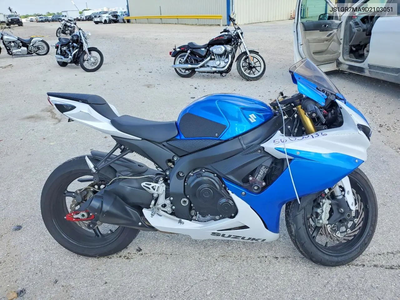 2013 Suzuki Gsx-R750 VIN: JS1GR7MA9D2103051 Lot: 56055136