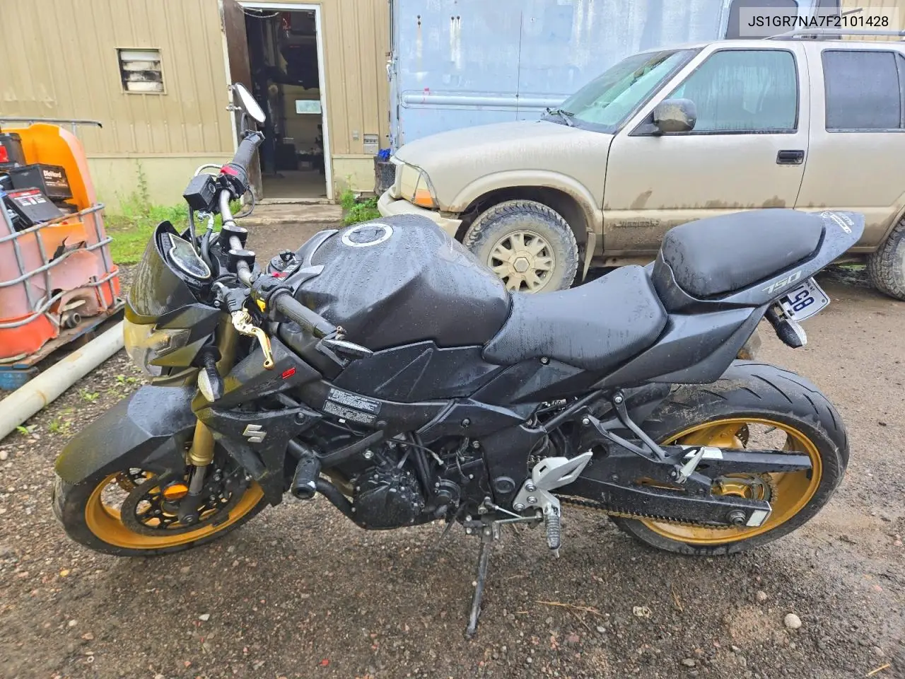 2015 Suzuki Gsx-S750 VIN: JS1GR7NA7F2101428 Lot: 57015826
