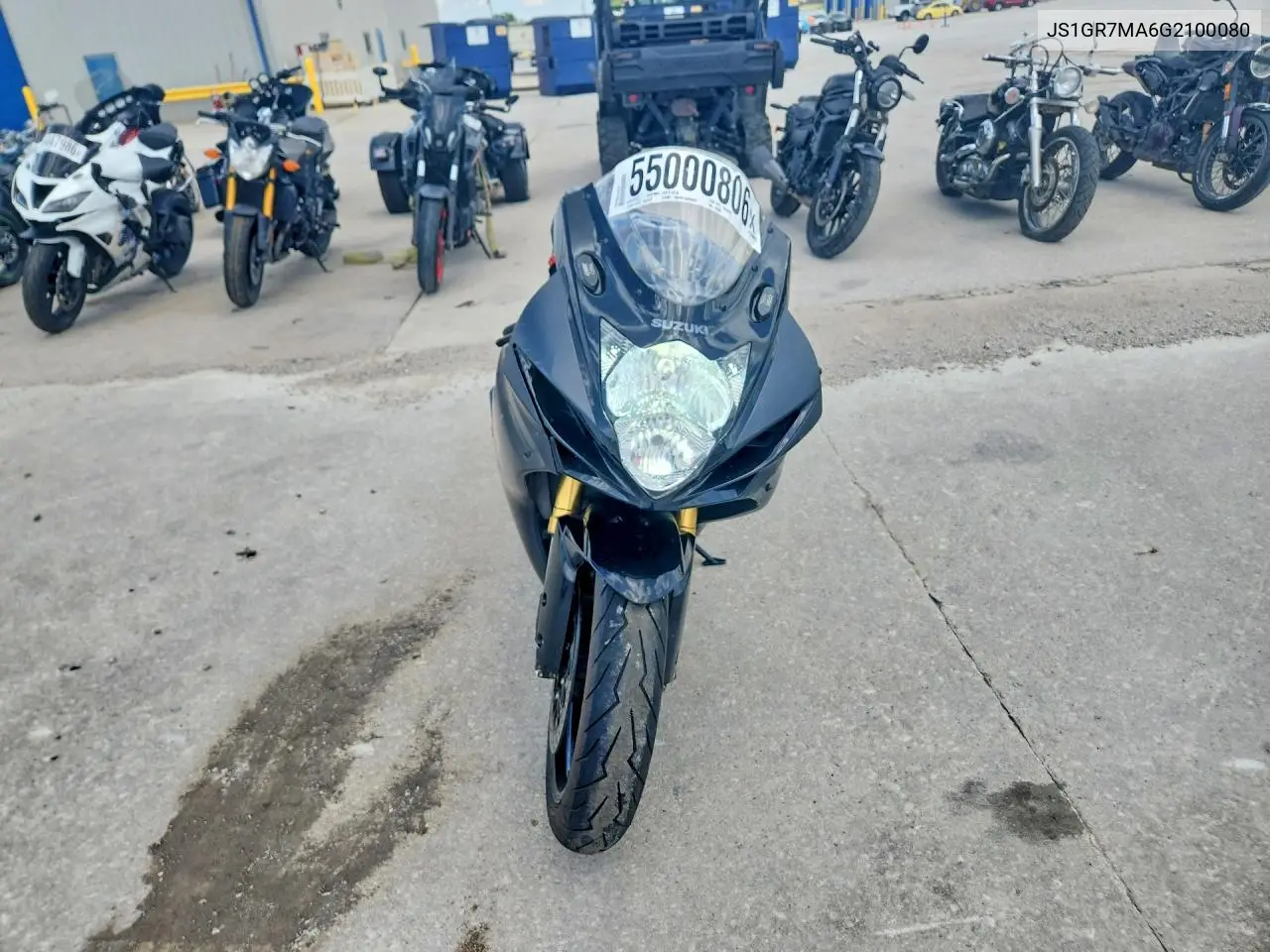2016 Suzuki Gsx-R750 VIN: JS1GR7MA6G2100080 Lot: 55000806