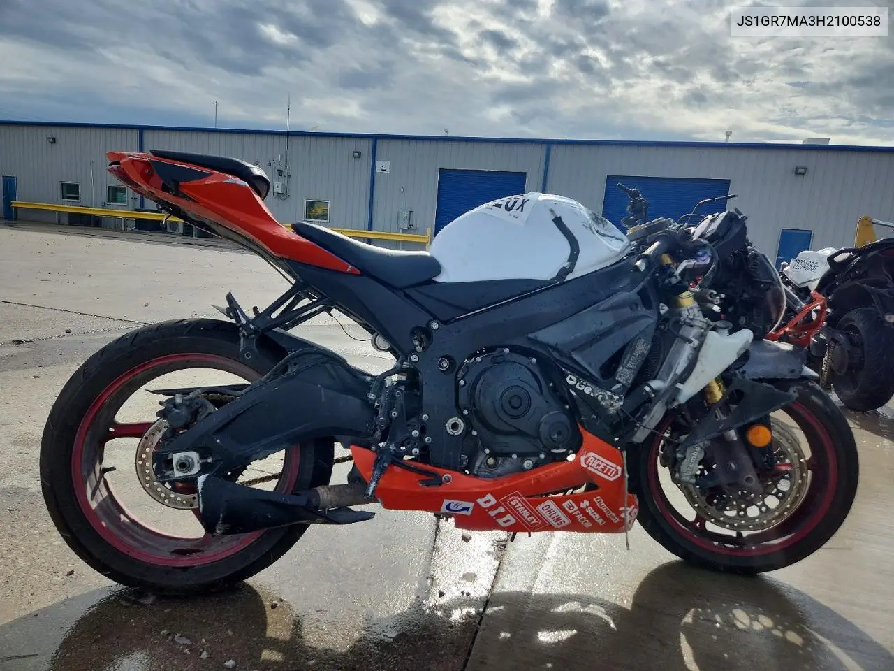 2017 Suzuki Gsx VIN: JS1GR7MA3H2100538 Lot: 55155926