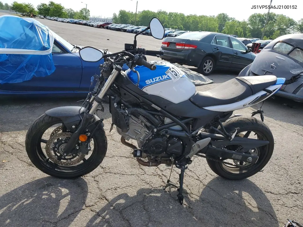 2018 Suzuki Sv650 VIN: JS1VP55A6J2100152 Lot: 51147696