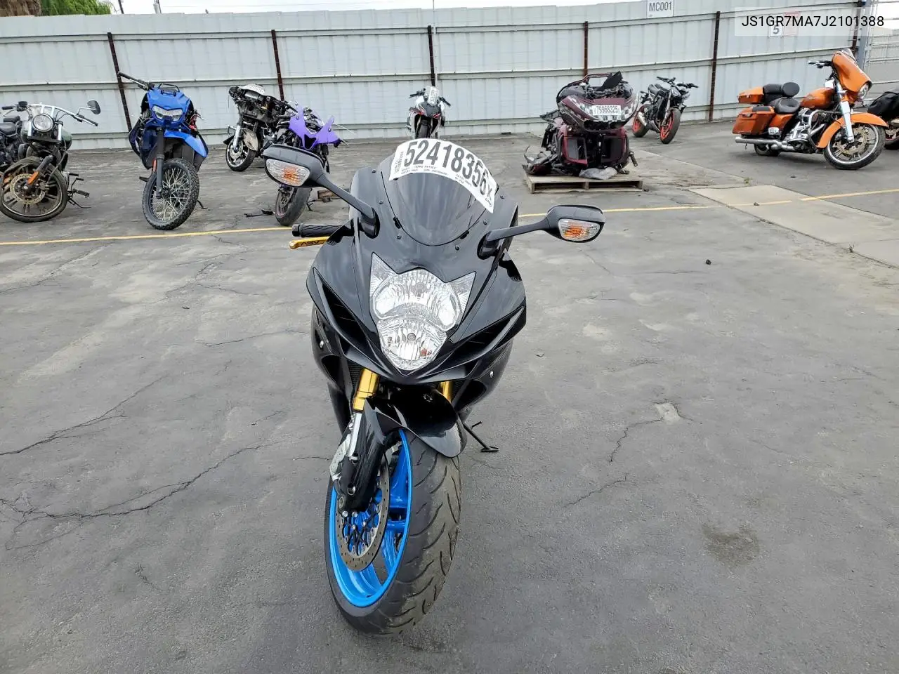 2018 Suzuki Gsx-R750 VIN: JS1GR7MA7J2101388 Lot: 52418356