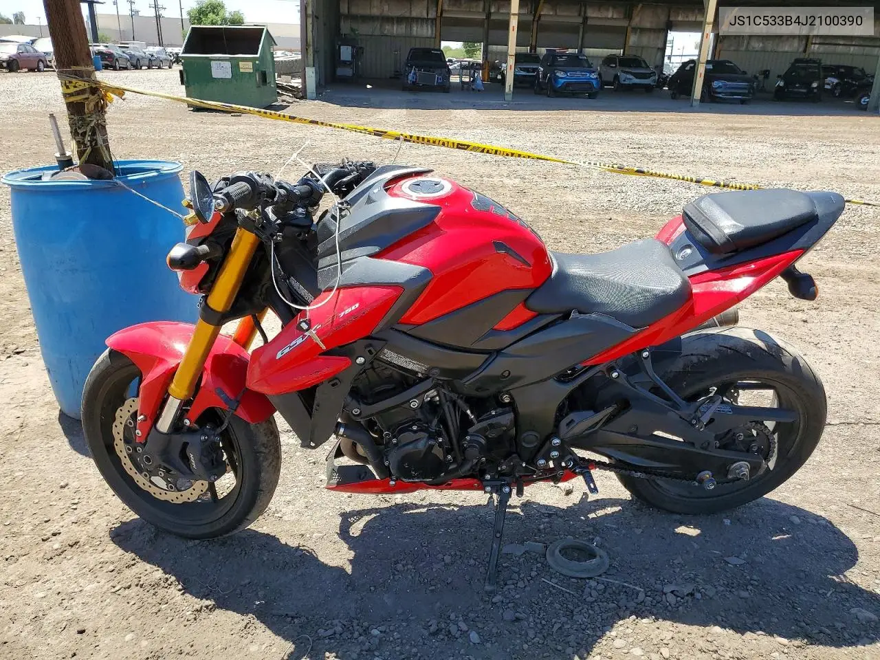 2018 Suzuki Gsx-S750 M VIN: JS1C533B4J2100390 Lot: 53526196