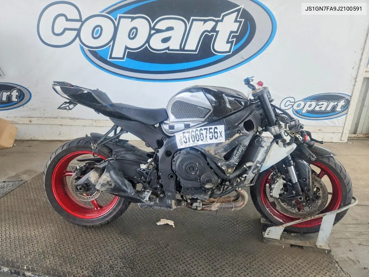 2018 Suzuki Gsx-R600 VIN: JS1GN7FA9J2100591 Lot: 57666756