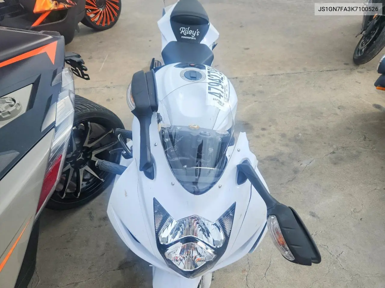 2019 Suzuki Gsx-R600 VIN: JS1GN7FA3K7100526 Lot: 47942796