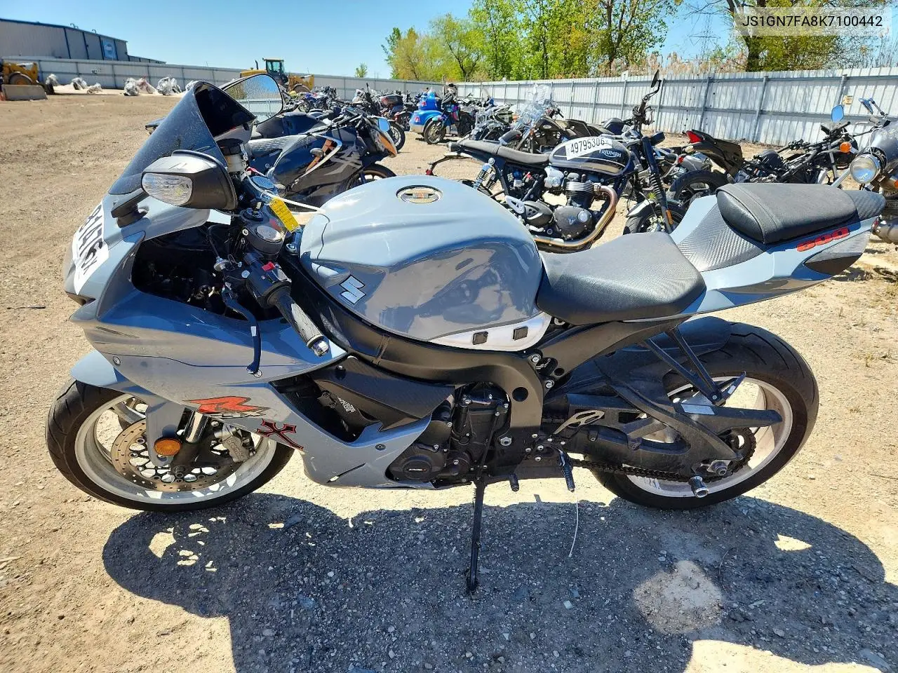 2019 Suzuki Gsx-R600 VIN: JS1GN7FA8K7100442 Lot: 50581476