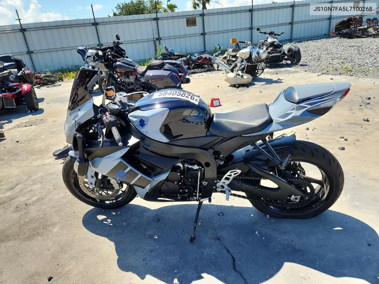 2020 Suzuki Gsx-R600 VIN: JS1GN7FA5L7100268 Lot: 58405826