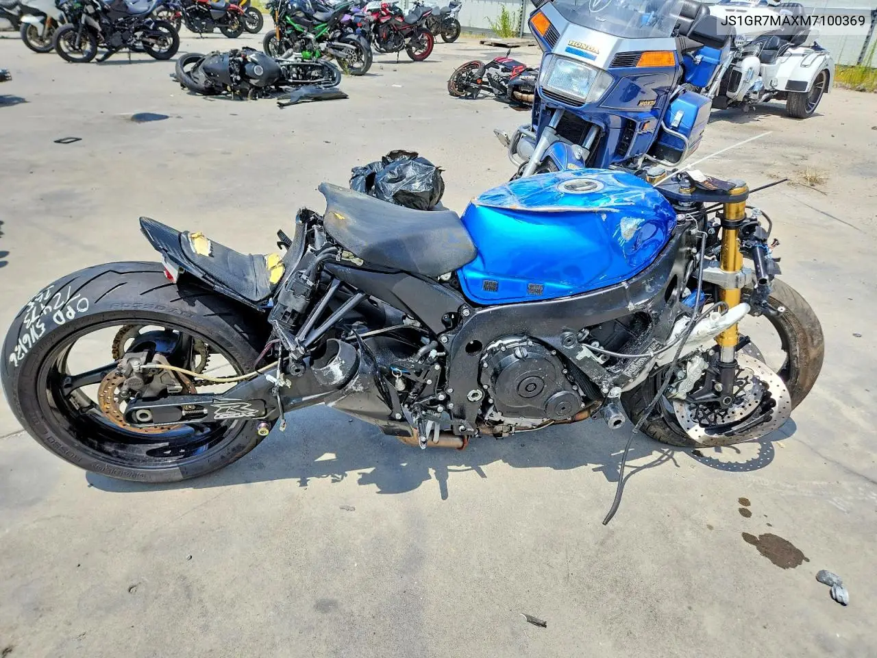 2021 Suzuki Gsx-R750 VIN: JS1GR7MAXM7100369 Lot: 58749346