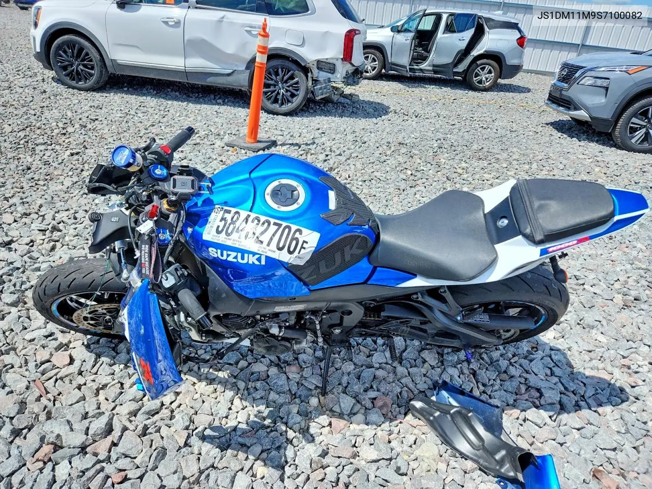 2025 Suzuki Gsx-R1000 R VIN: JS1DM11M9S7100082 Lot: 58432706