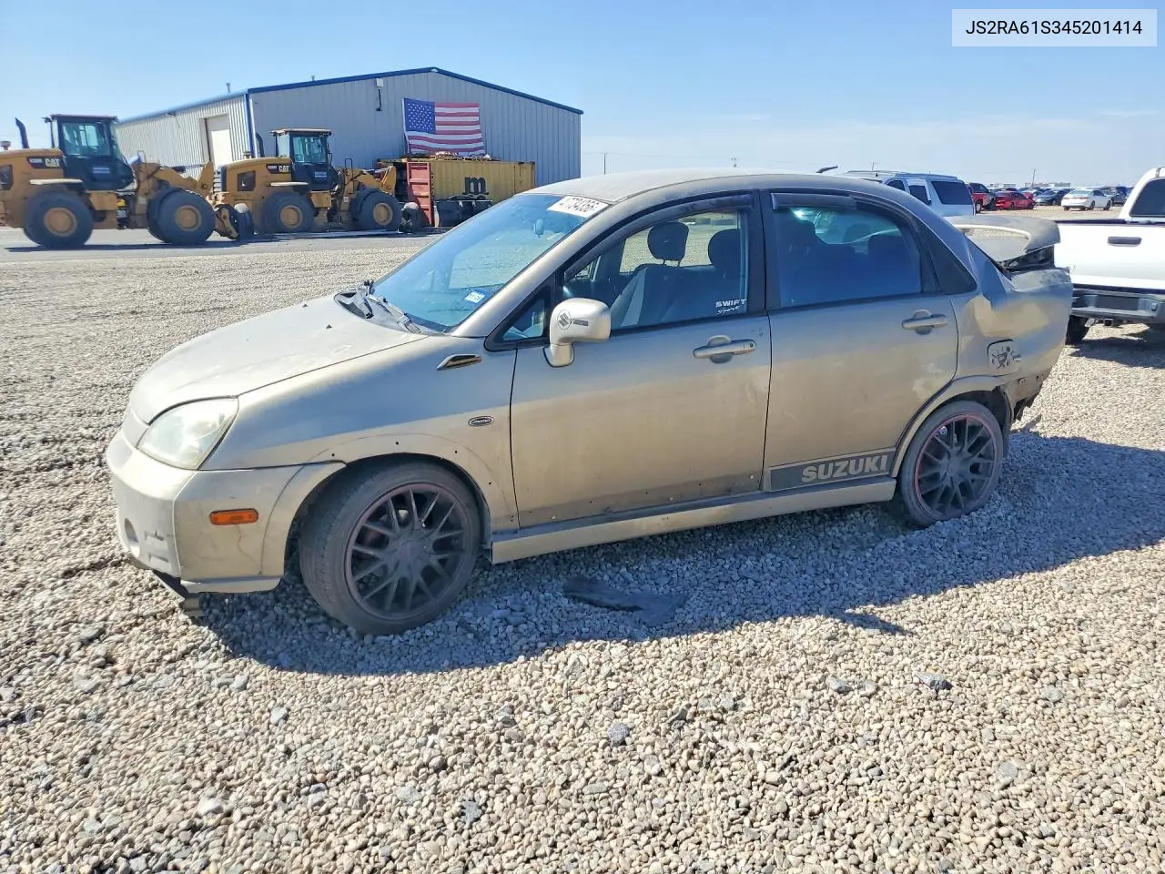 2004 Suzuki Aerio S VIN: JS2RA61S345201414 Lot: 51102676