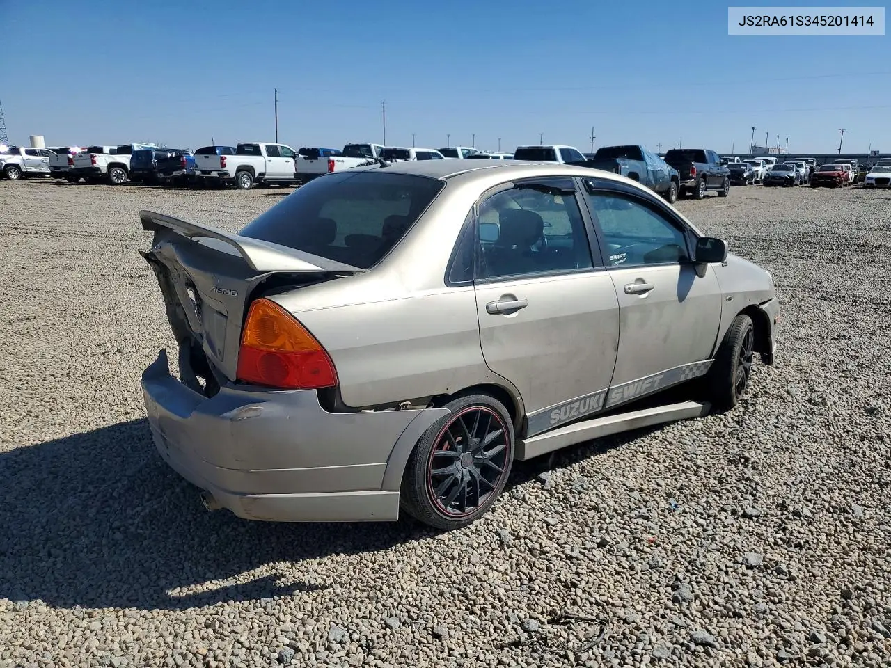 2004 Suzuki Aerio S VIN: JS2RA61S345201414 Lot: 51102676