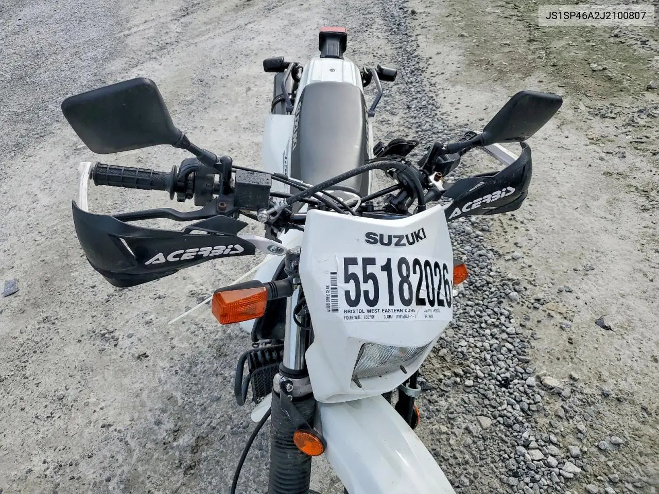 2018 Suzuki Dr650 Se VIN: JS1SP46A2J2100807 Lot: 55182026