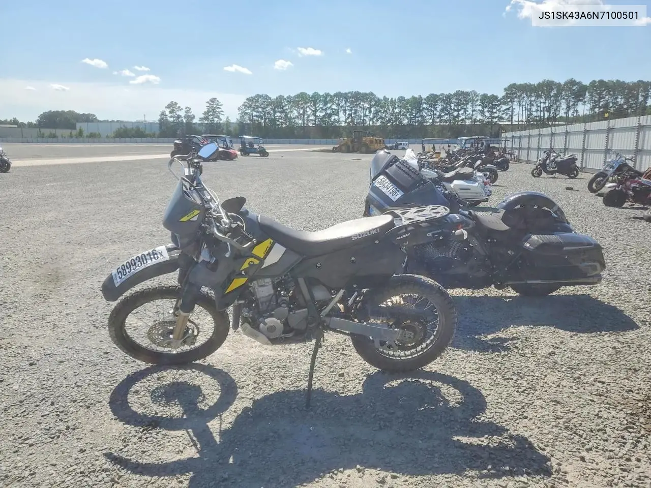 2022 Suzuki Dr-Z400 S VIN: JS1SK43A6N7100501 Lot: 58993016