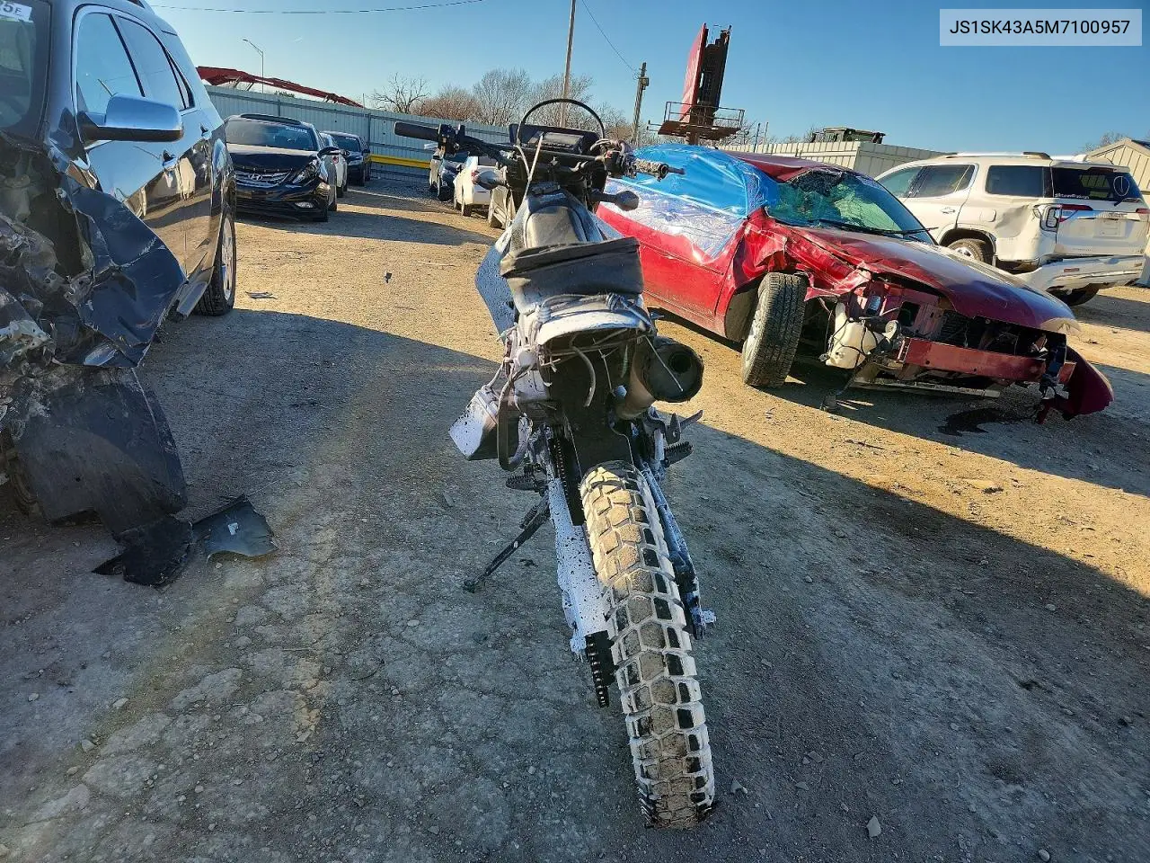 2022 Suzuki Dr-Z400 S VIN: JS1SK43A5N7100957 Lot: 72687495